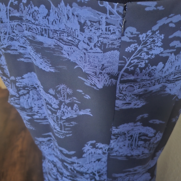 Ann Taylor NWT Floral Cap Sleeve Square Neck Sheath Dress Sz 14 - Picture 11 of 15